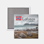 Uttakleiv Lofoten Magnet (Vorderseite/Rückseite)