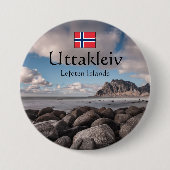 Uttakleiv Souvenir Button (Vorderseite)