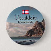 Uttakleiv Souvenir Button (Vorderseite)