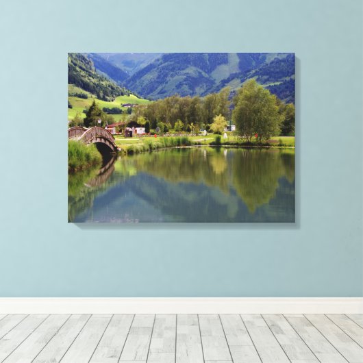 Uttendorfer Siehe Leinwanddruck (Insitu (Holzboden))