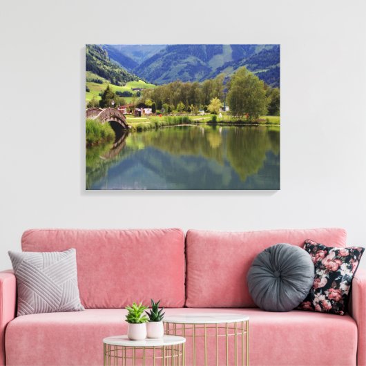 Uttendorfer Siehe Leinwanddruck (Insitu (Wohnzimmer))