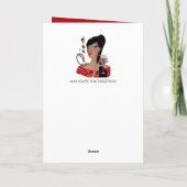 "Utterly Fabulous African American Diva" Karte (Rückseite)