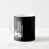 Utv Driver American Flag Utv Sxs Side-by-Side Kaffeetasse (Vorderseite Links)