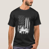 Utv Driver American Flag Utv Sxs Side-by-Side T-Shirt (Vorderseite)
