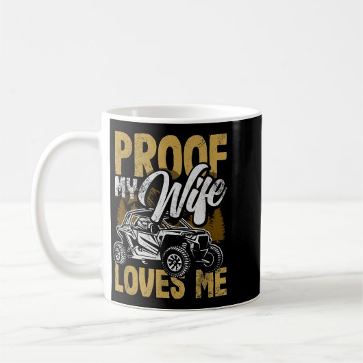 Utv My Wife Loves Me Funny Side By Side Atv  Kaffeetasse (Links)