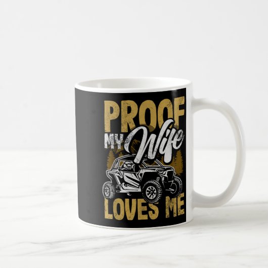Utv My Wife Loves Me Funny Side By Side Atv Kaffeetasse (Rechts)