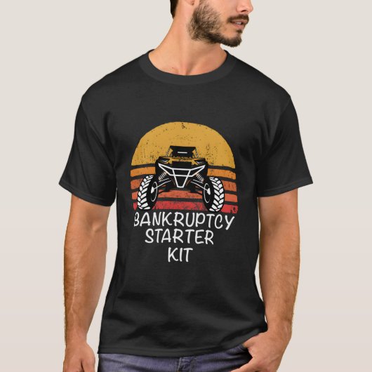Utv Sxs ATV Funny Side by Side Bk Starter Kit T-Shirt (Vorderseite)