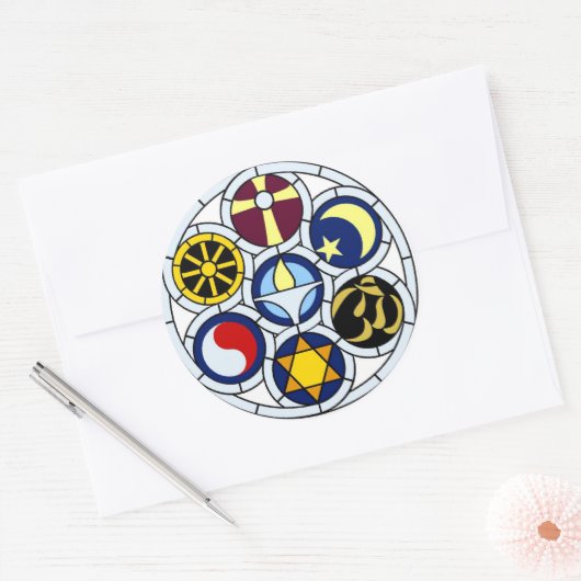 UU-Aufkleber Runder Aufkleber (Umschlag)