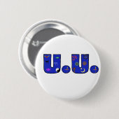 UU blaue religiöse Symbol-Tasche Button (Vorne & Hinten)