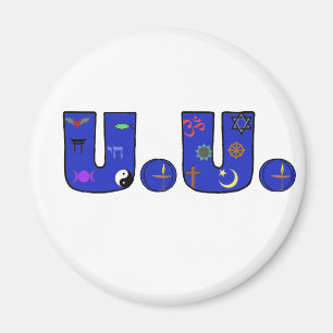 UU blauer religiöser Symbol-Magnet Magnet