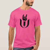 UU Chalice Cooper Symbol Schwarzes Symbol T-Shirt (Vorderseite)