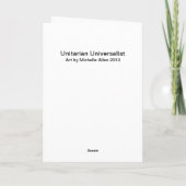 UU Chalice Greeting Card Unitarian Universalist Karte (Rückseite)