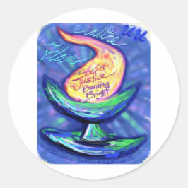 UU Chalice.jpg Runder Aufkleber