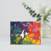 UU Chalice Postcard Unitarian Universalist Postkarte (Stehend Vorderseite)