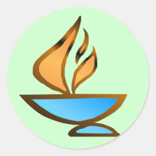 UU Chalice Runder Aufkleber