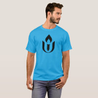 UU Chalice-Symbol-T-Shirt Schwarz-Symbol