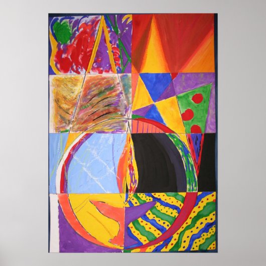 UU Flaming Chalice Print Poster (Vorne)