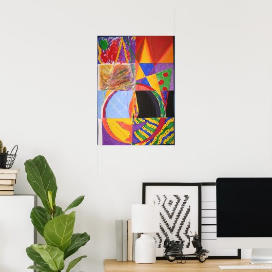 UU Flaming Chalice Print Poster (Heimbüro)