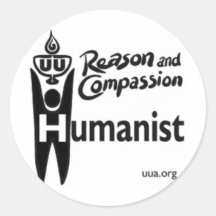 UU Humanist Runder Aufkleber