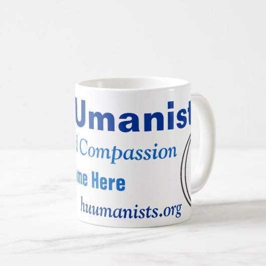 UU Humanist-Tasse Kaffeetasse (VorderseiteRechts)
