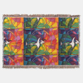 UU lodernder Chalice-WurfUnitarian Decke (Vorderseite)