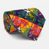 UU Regenbogenlodernder ChaliceUnitarian Krawatte (Gerollt)