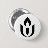 UU schwarzer Chalice-Knopf Button (Vorne & Hinten)