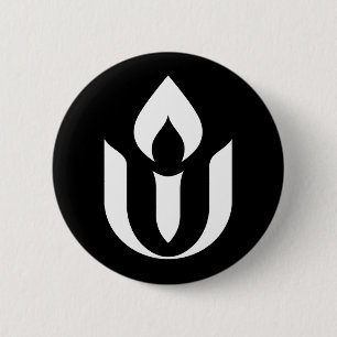 UU weißer Chalice-Knopf Button