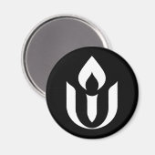 UU White Chalice Symbol Kühlschrank Magnet (Vorderseite/Rückseite)