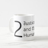 UU zweites Prinzip-Tasse Kaffeetasse (Vorderseite Links)