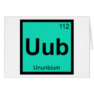 Uub - Ununbium Chemie Periodensystem Element