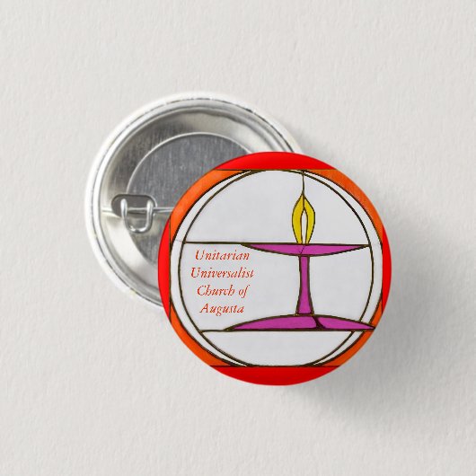 UUCA Knopf-Rot Button (Vorne & Hinten)