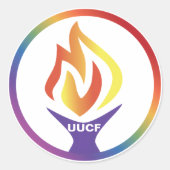 UUCF-Aufkleber Runder Aufkleber (Vorderseite)