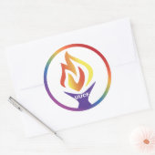 UUCF-Aufkleber Runder Aufkleber (Umschlag)