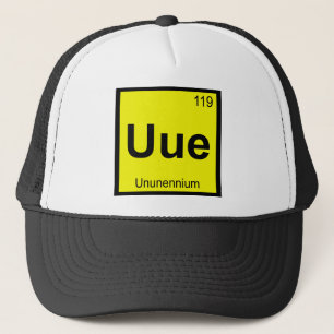 Uue - Ununennium Chemie Periodensystem Symbol Truckerkappe