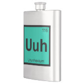 Uuh - Ununhexium Chemie Periodisches Tabelleneleme Flachmann (Links)