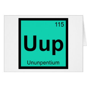 Uup - Ununpentium Chemie Periodensystem Element
