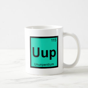 Uup - Ununpentium Chemie Periodensystem Element Kaffeetasse