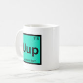 Uup - Ununpentium Chemistry Periodic Table Element Kaffeetasse (Vorderseite Links)