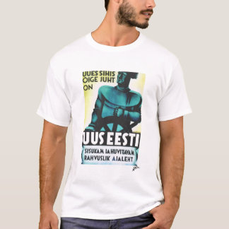 Uus Eesti "neues Estland" - Zeitungs-Plakat T-Shirt