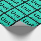 Uut - Ununtrium Chemistry Periodisches Table Eleme Geschenkpapier (Ecke)