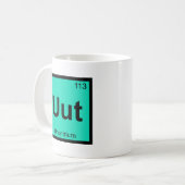 Uut - Ununtrium Chemistry Periodisches Table Eleme Kaffeetasse (Vorderseite Links)