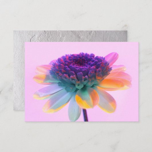 UV-Blume-Blankokarte (Vorne/Hinten)