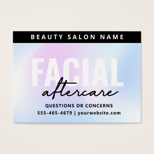 UV-Glanz-Holografische Gesichtskarte (Vorderseite)