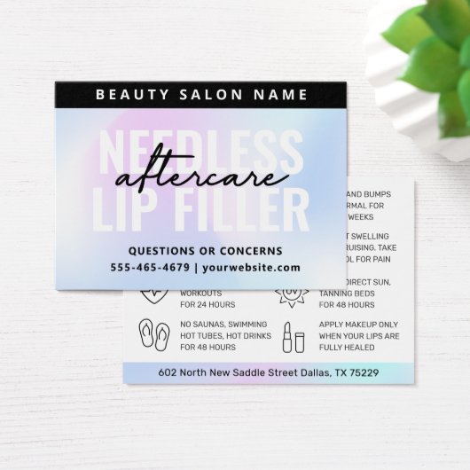 UV-Glanz-Holografische Nadeln Filler-Care-Karte (Schreibtisch)