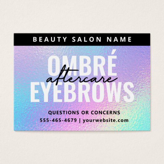 UV-Glanz Holographische Ombre Pulver Brows Afterca (Vorderseite)