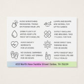 UV-Glanz-Regenbogen-Nadel Lippen-Kühlkarte (Rückseite)