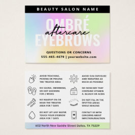 UV Glanz Regenbogen Ombre Pulver Brows Aftercare