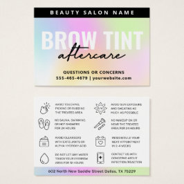 UV Gloss Rainbow Eyebrow Tint Aftercare