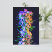 UV Ultra-violette Blume Grußkarte (Stehend Vorderseite)